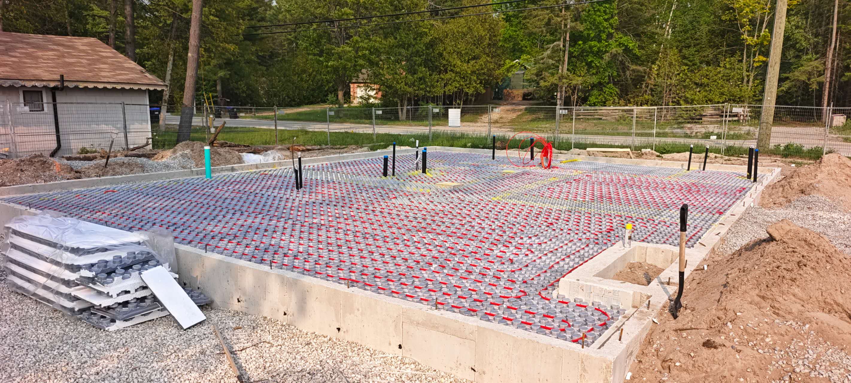 Outdoor living project 1 - custom patio and fire feature Toronto