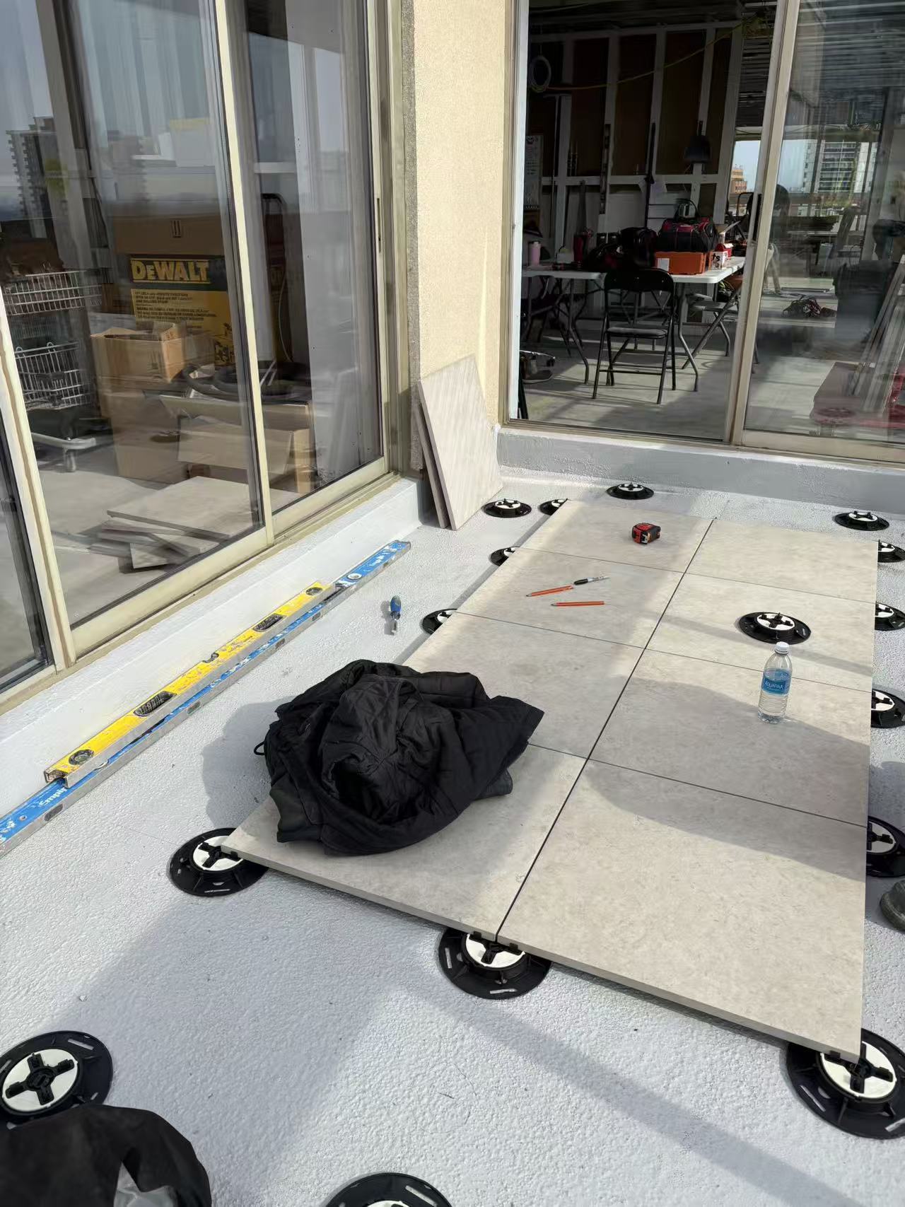 Complete outdoor hardscape transformation GTA - patio and garden wall construction